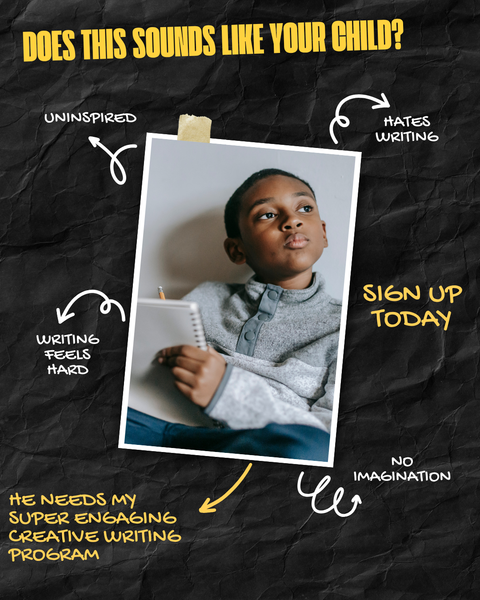 VIRTUAL CREATIVE WRITING SUMMER CAMP (AUGUST 4TH-8TH)